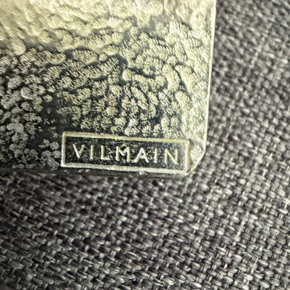 Vilmain Vintage 2002 Square Pewter Christmas Ornaments Set of 3 Glad Tidings Box